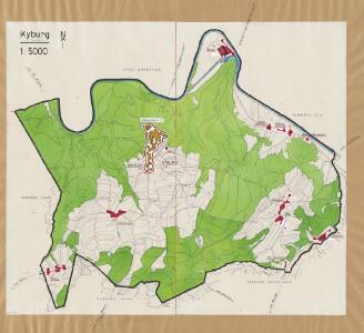Kyburg: Definition der Siedlungen für die eidgenössische Volkszählung am 01.12.1960; Siedlungskarte Nr. 75