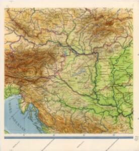 Nástěnná mapa Střední Evropy