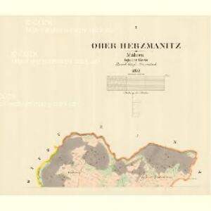 Ober Herzmanitz - m0783-1-001 - Kaiserpflichtexemplar der Landkarten des stabilen Katasters