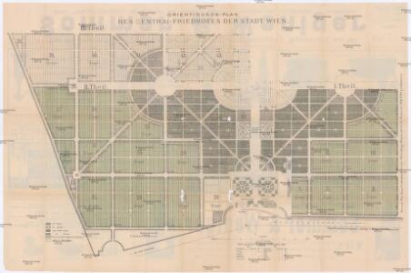 Orientierungs-Plan des Central-Friedhofes der Stadt Wien