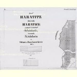 Haratitz (Haratice) - c1776-1-001 - Kaiserpflichtexemplar der Landkarten des stabilen Katasters