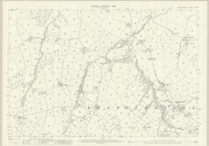 Cardiganshire XXV.15 (includes: Llanfihangel Ystrad) - 25 Inch Map