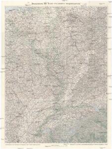 Übersichtskarte des deutsch-französischen Kriegsschauplatzes
