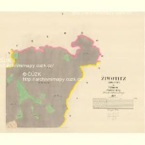 Žiwotitz (Žiwotice) - c9463-1-002 - Kaiserpflichtexemplar der Landkarten des stabilen Katasters