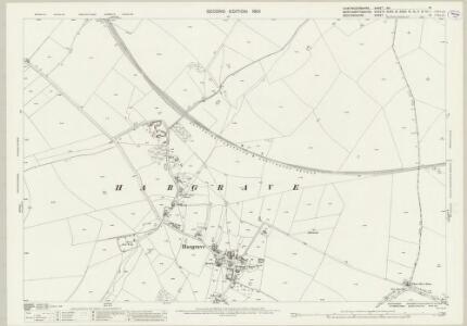 Huntingdonshire XVI.13 (includes: Covington; Dean and Shelton; Hargrave; Raunds) - 25 Inch Map