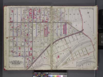 Queens, V. 2, Double Page Plate No. 6; Part of Long Island City, Ward 1; [Map bounded by Patterson Ave., Duane St., Woodside Ave., Middleburg Ave., Washington Ave., 4th Ave.] / by and under the supervision of Hugo Ullitz.