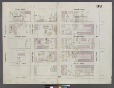 Plate 83: Map bounded by East 52nd Street, Second Avenue, 47th Street, Fourth Avenue
