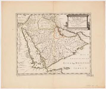 Carte des trois Arabies : tirée en partie de l'Arabe de Nubie, en partie de diuers autres autheurs