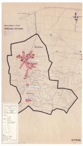 Hüttikon: Definition der Siedlungen für die eidgenössische Volkszählung am 01.12.1970; Siedlungskarte