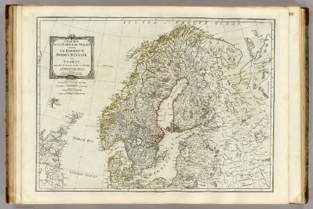 A new map of the Northern States containing the Kingdoms of Sweden, Denmark, and Norway.