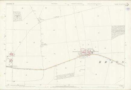 Lincolnshire XCVI.8 (includes: Brauncewell; Cranwell and Byards Leap; Temple Bruer with Temple High Grange) - 25 Inch Map