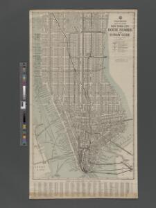Hagstrom's Map of lower New York City, House Number and Subway Guide.