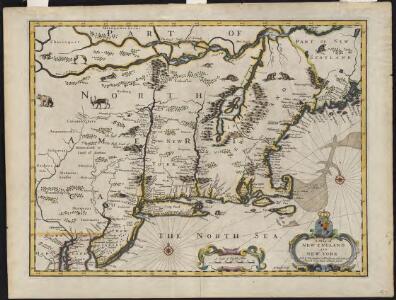 A map of New England and New York