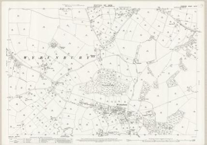 Cheshire LXII.3 (includes: Hough; Shavington cum Gresty; Stapeley; Walgherton; Wybunbury) - 25 Inch Map