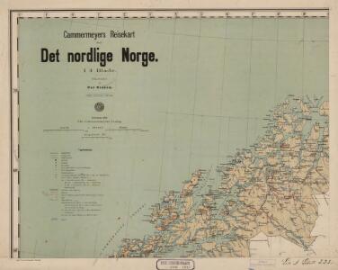Norge 19 Cammermeyers Reisekart over det nordlige Norge