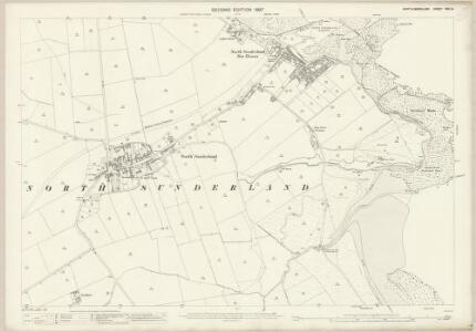 Northumberland (Old Series) XVII.14 (includes: Beadnell; North Sunderland; Shoreston) - 25 Inch Map