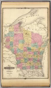 Map of the State of Wisconsin.
