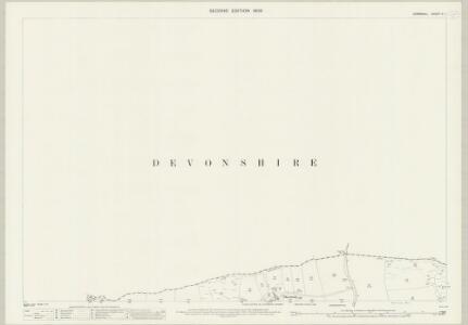 Cornwall II.1 (includes: Hartland; Morwenstow; Welcombe) - 25 Inch Map