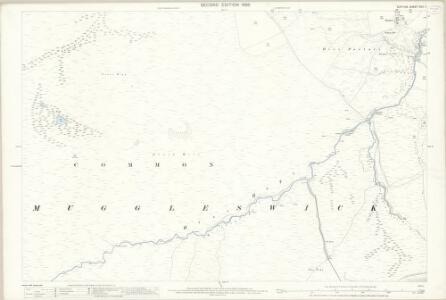 Durham XVII.7 (includes: Muggleswick) - 25 Inch Map