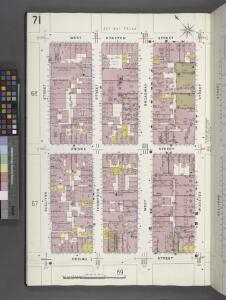 Manhattan, V. 1, Plate No. 71 [Map bounded by W. Houston St., Wooster St., Spring St., Sullivan St.]
