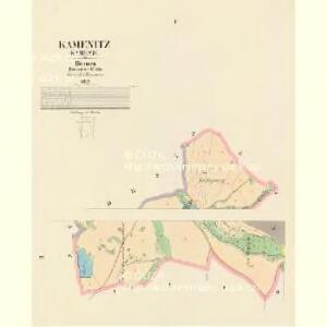 Kamenitz (Kamenic) - c3004-1-001 - Kaiserpflichtexemplar der Landkarten des stabilen Katasters