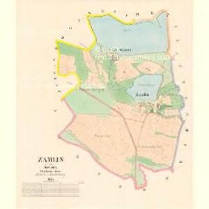Zamlin - c9138-1-001 - Kaiserpflichtexemplar der Landkarten des stabilen Katasters