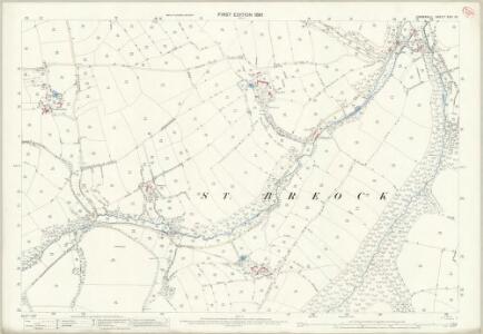 Cornwall XXV.10 (includes: St Breock; Wadebridge) - 25 Inch Map