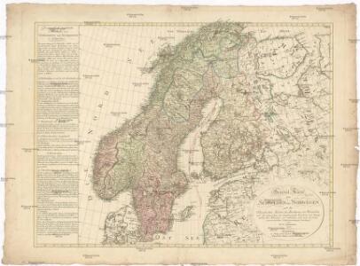 General Karte von Schweden und Norwegen