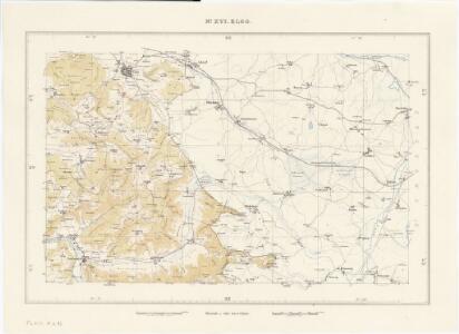 Topographische Karte des Kantons Zürich (Wild-Karte): Blatt XVI: Elgg
