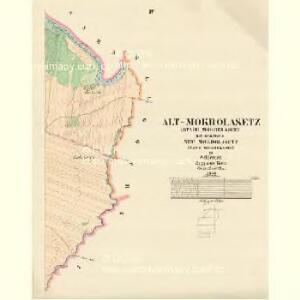 Alt Mokrolasetz (Stare Mokre Lasice) - m1845-1-003 - Kaiserpflichtexemplar der Landkarten des stabilen Katasters