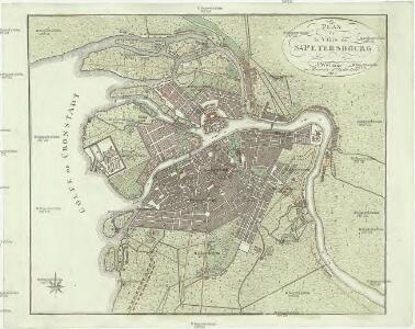 Plan de la ville de St. Petersbourg
