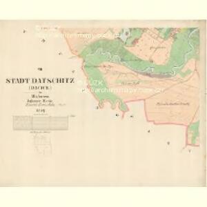 Datschitz (Dačice) - m0409-1-006 - Kaiserpflichtexemplar der Landkarten des stabilen Katasters