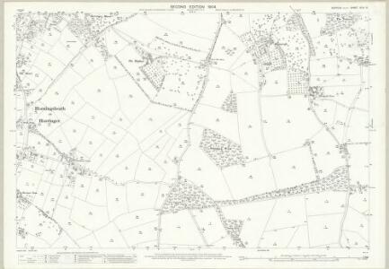 Suffolk XLIV.14 (includes: Hawstead; Horringer; Ickworth; Nowton) - 25 Inch Map