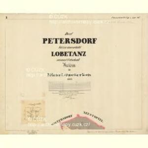 Petersdorf - c7521-1-001 - Kaiserpflichtexemplar der Landkarten des stabilen Katasters