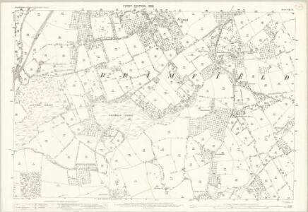 Herefordshire VII.12 (includes: Brimfield; Eye Moreton And Ashton; Orleton) - 25 Inch Map