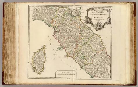 Etat de l'Eglise, Toscane et Corse.