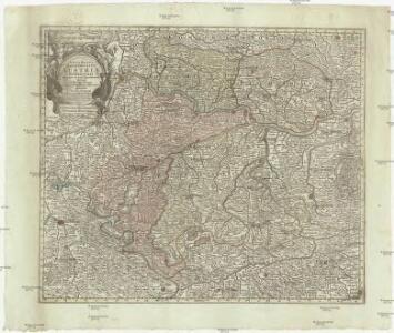 Nova mappa archiducatus Austriae superioris ditiones in suos quadrantes divisas