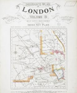 Insurance Plan of London West North-West District Vol. B: Key Plan