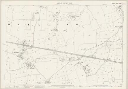 Norfolk XLVIII.15 (includes: Fransham; Gressenhall; Scarning; Wendling) - 25 Inch Map
