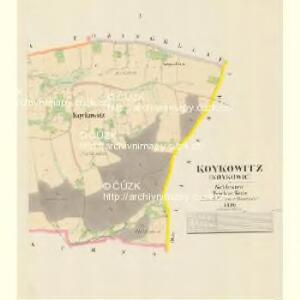 Koykowitz (Koykowic) - m1242-1-001 - Kaiserpflichtexemplar der Landkarten des stabilen Katasters