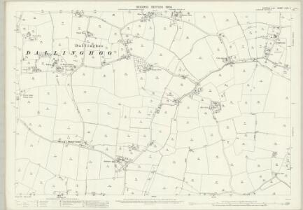 Suffolk LXVII.4 (includes: Bredfield; Dallinghoo; Pettistree; Wickham Market) - 25 Inch Map