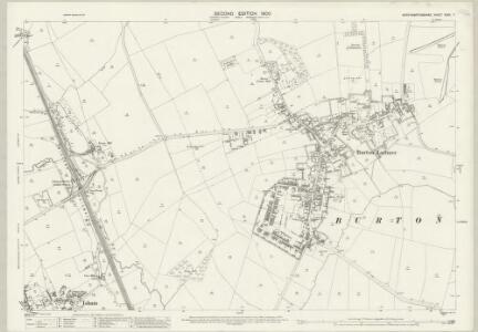 Northamptonshire XXXII.7 (includes: Burton Latimer; Isham; Kettering; Pytchley) - 25 Inch Map