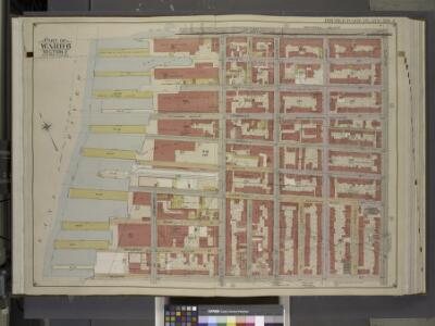 Brooklyn, Vol. 1, Double Page Plate No. 5; Part of    Ward 6, Section 2; [Map bounded by Atlantic Ave., Clinton St., Degraw St.,       Sedgwick St., Van Brunt St.; Including Baltic St., Warren St., Congress St.,     Amity St., Pacific St.]