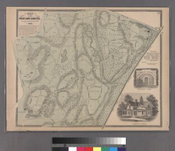 Plate 17: Map of the Woodlawn Cemetery, incorporated December 29th, 1863.
