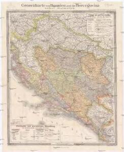 Generalkarte von Bosnien und der Hercegovina nebst Dalmatien
