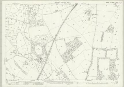 Suffolk LXVIII.2 (includes: Campsey Ash; Pettistree; Rendlesham; Wickham Market) - 25 Inch Map