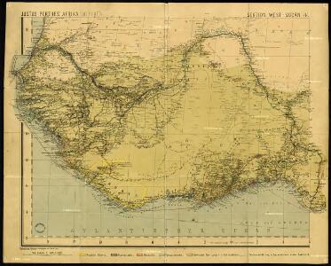Justus Perthes' Africa (10 sheets), section Western Sudan