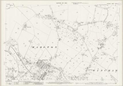 Cheshire XXXIV.2 (includes: Great Budworth; Marbury; Marston; Pickmere; Wincham) - 25 Inch Map