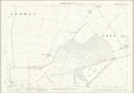 Gloucestershire XLIV.16 (includes: Coln St Aldwyn; Hatherop) - 25 Inch Map