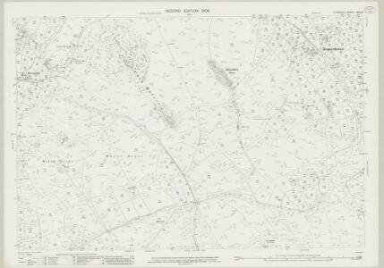 Cornwall LXVII.8 (includes: Madron; Morvah; Zennor) - 25 Inch Map